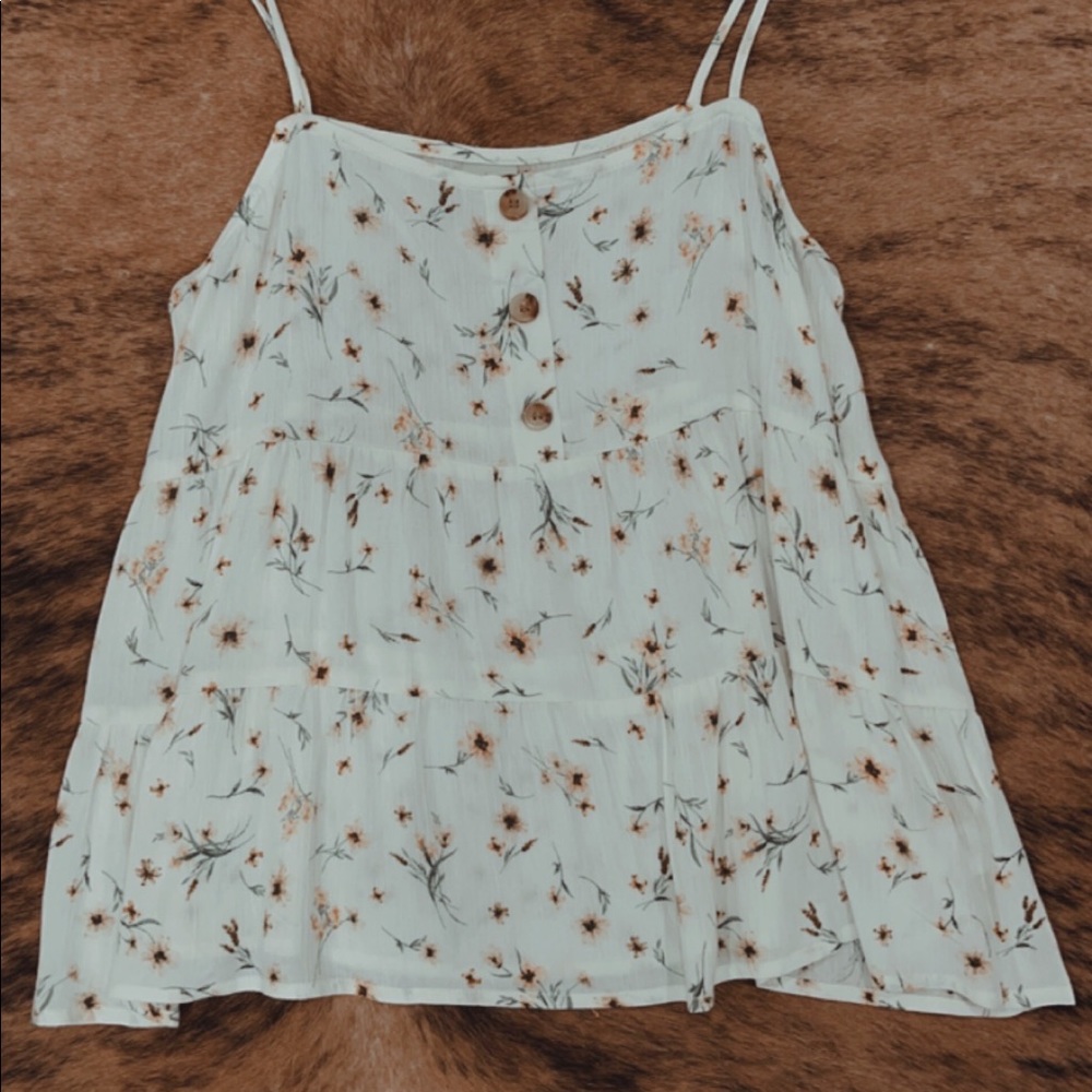 Paper Crane Floral Tank